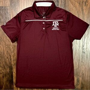 Holloway Texas A&M University Water Polo Womens Polo Shirt Maroon